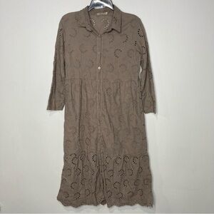 Valentina Naldi Italian eyelet dress size small